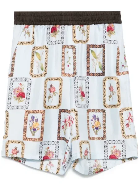 Jedwabne szorty Pierre Louis Mascia niebieskie