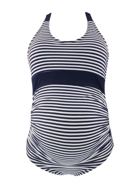 Petit amour Costum de baie întreg Anya / bleumarin alb
