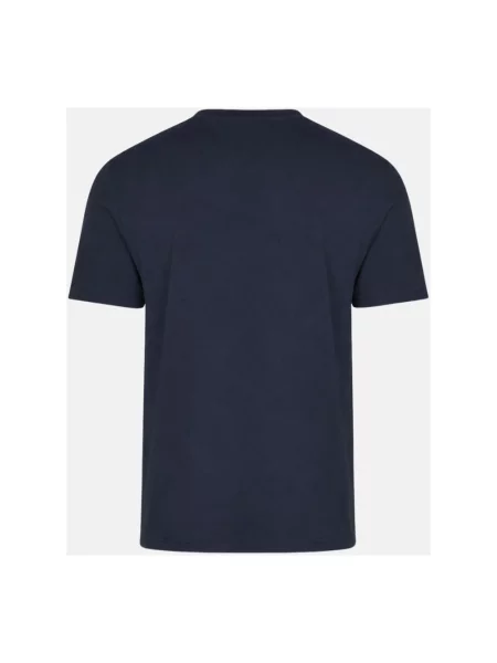 Koszulka Emporio Armani Ea7 z dżerseju niebieska