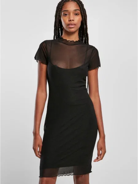 Rochie Urban Classics plasă de costum negru