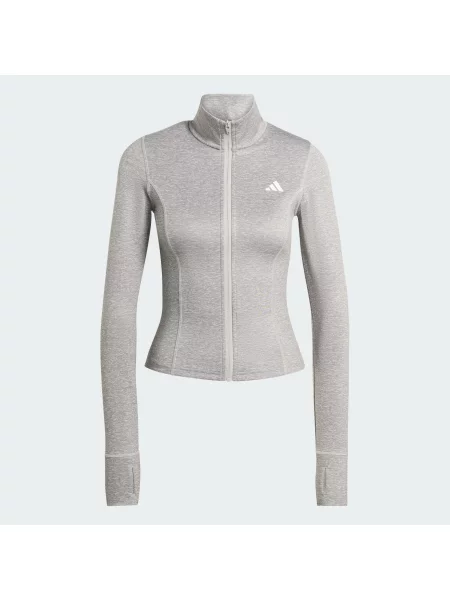 Bluza do ćwiczeń Essentials Heather z suwakiem na całej długości szara