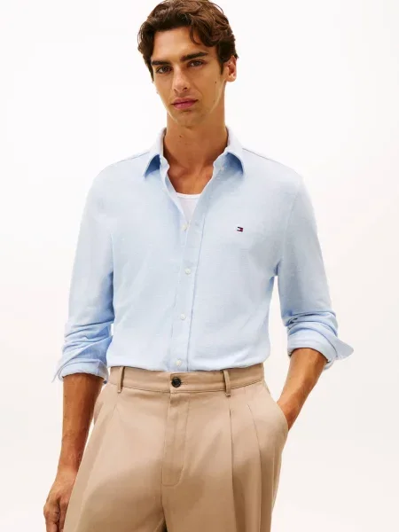 Tommy Hilfiger Cămașă | pique albastru