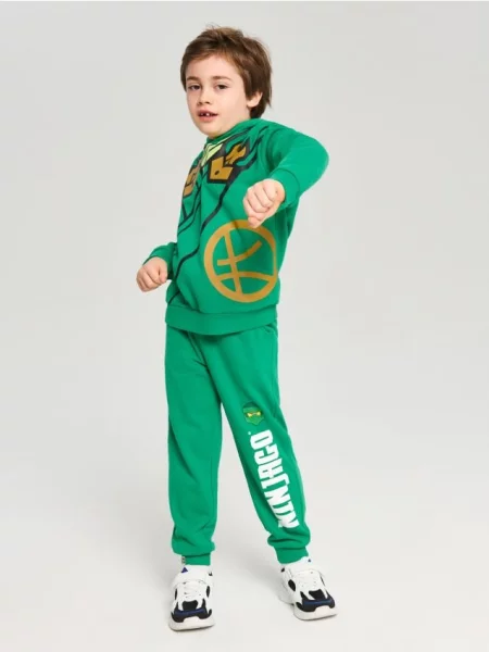 Sinsay Mikina s potiskem Lego Ninjago zelená