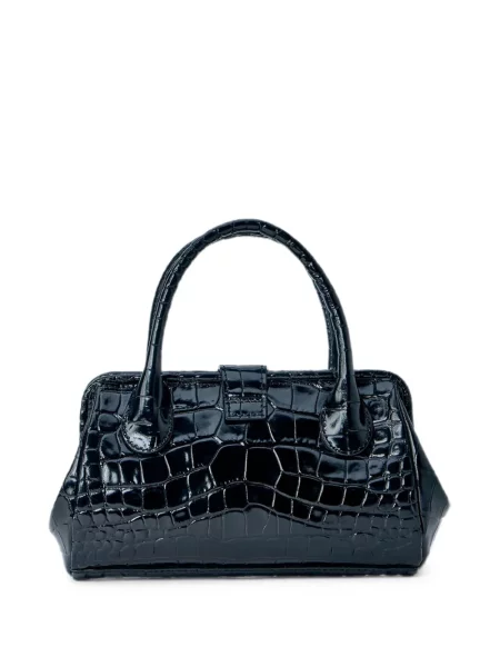 Кожена шопинг чанта Vivienne Westwood черно