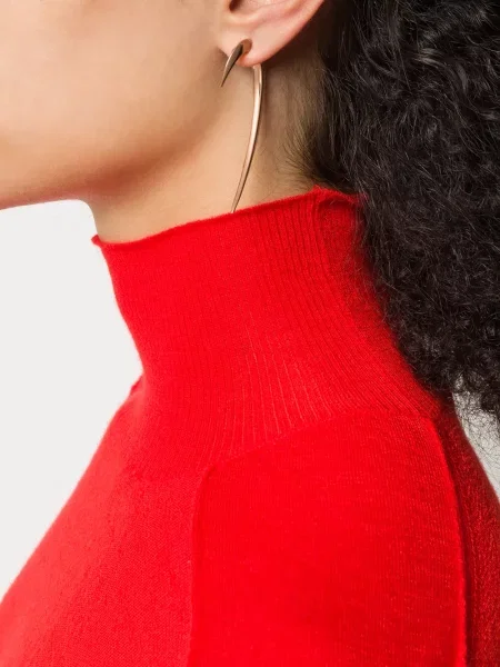 Velké náušnice Shaun Leane na suchý zip růžové