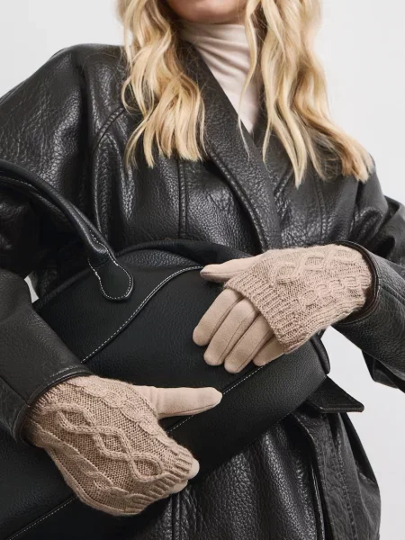Medicine dvojdielne rukavice dámske béžová