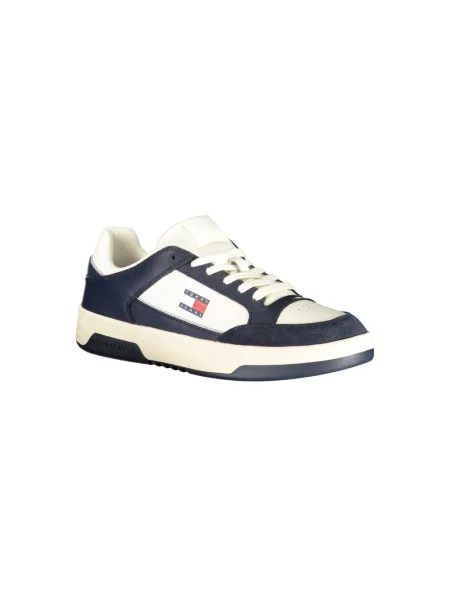 Sneakersy Tommy Hilfiger skórzane czarne