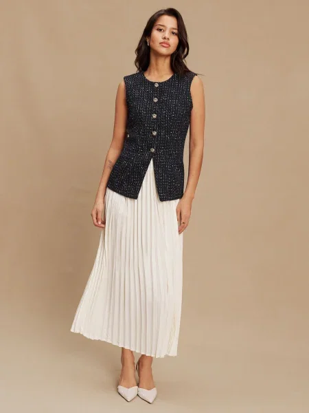 Next Rochie crem / bleumarin