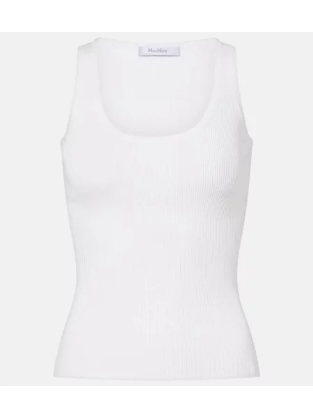 Top Max Mara tricotate alb