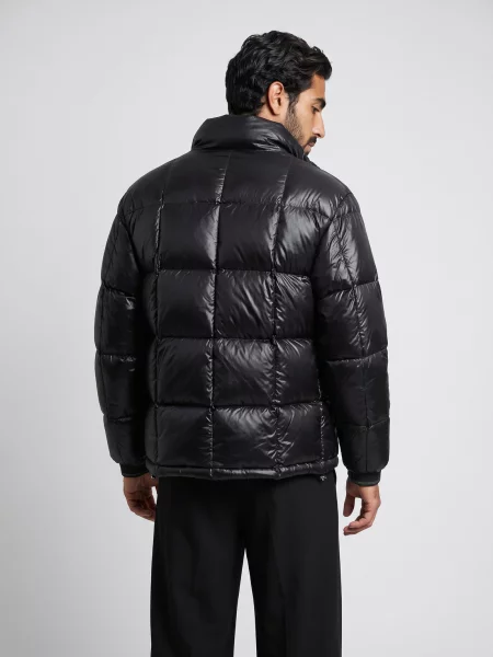 Geacă cu puf Armani Exchange negru