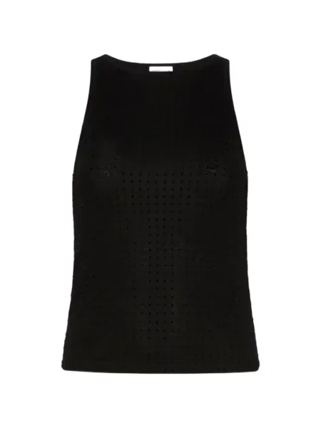 Stras top Marella fără mâneci negru