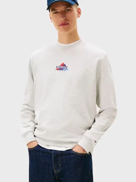 Світшот Tommy Jeans сірий
