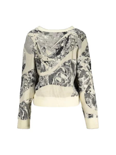 Sweter Desigual Bouquet Lacroix Pullover White L biały