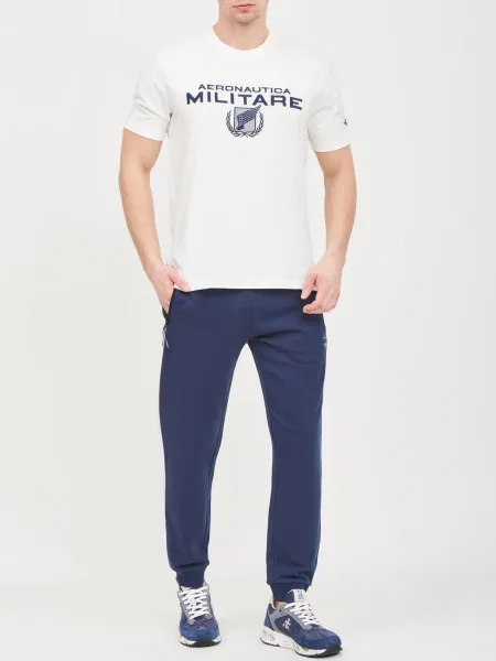 Футболка Aeronautica Militare біла