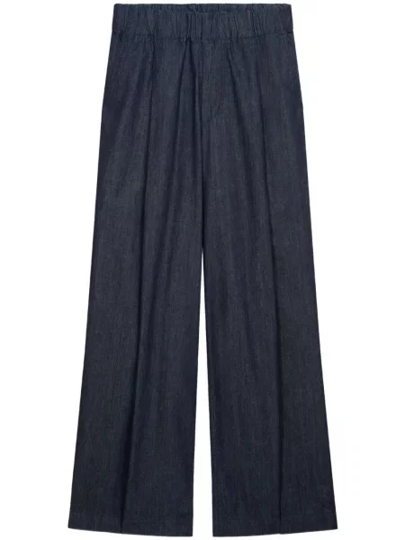 Blugi Dries Van Noten plisate albastru