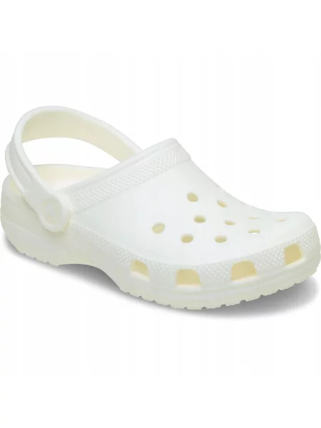 Chodaki Dla Dzieci Crocs Classic Glow Clog Kids białe