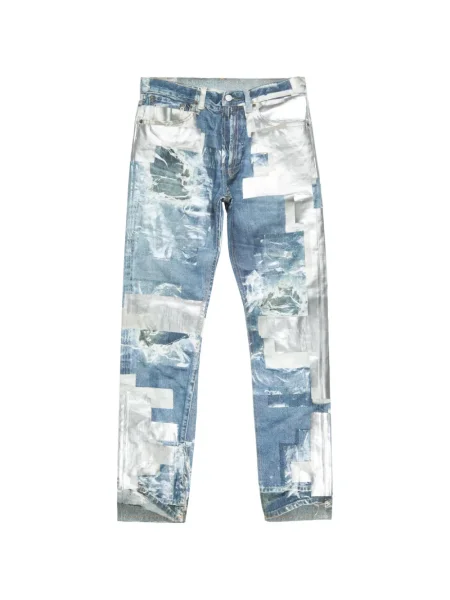 Blugi drepți Acne Studios albastru