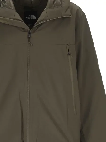 Geacă The North Face cu glugă verde