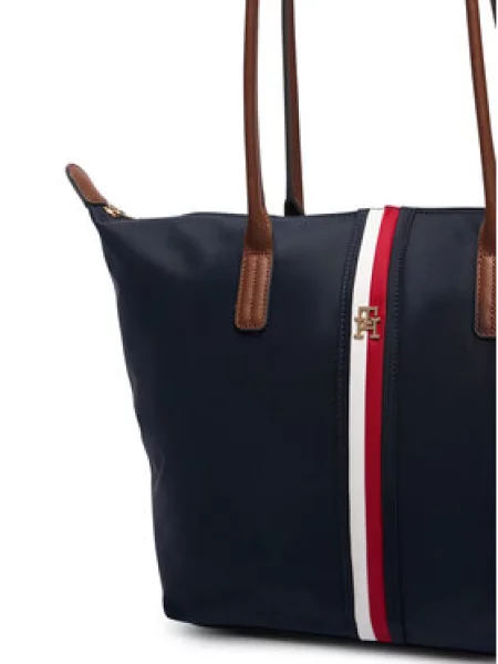 Torbica Tommy Hilfiger Popette Tote Corp Tamnoplava