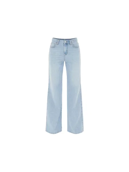 Szerokie jeansy Marella niebieskie