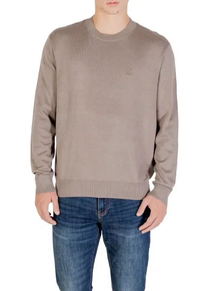 Pulover Armani de mătase maro