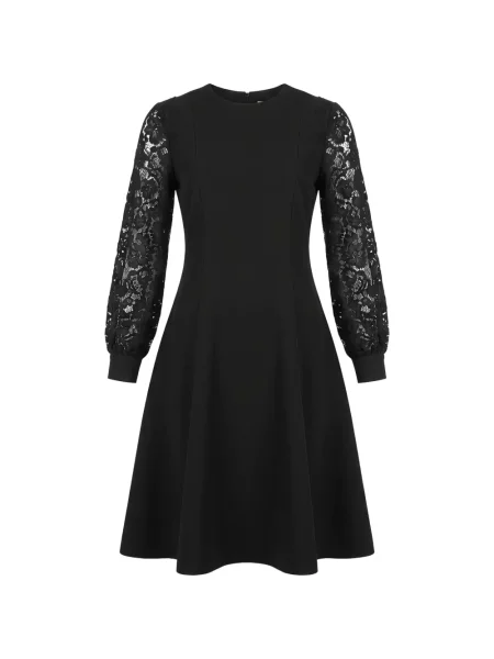 Rochie mini Valentino Garavani din dantelă negru