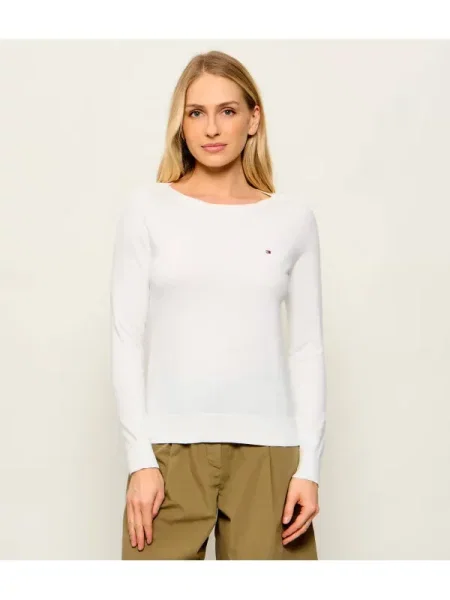 Tommy Hilfiger Pulover BOA alb