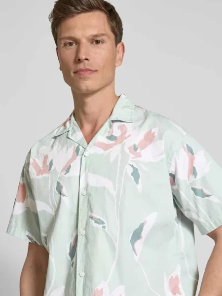 Koszula casualowa o kroju regular fit z kołnierzykiem typu resort model ‘PALERMO’ Jack & Jones Premium