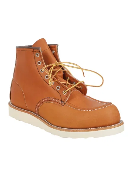 Red Wing buty skórzane Moc Toe czerwony