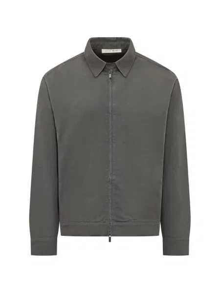 Geacă Fear Of God Essentials business din țesătură twill gri