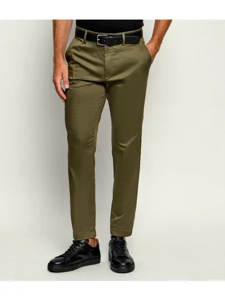 BOSS BLACK Pantaloni chino negru