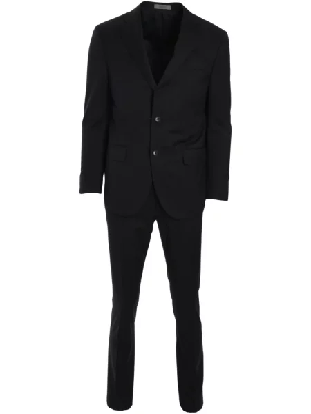 Vlněný oblekový oblek Corneliani černý