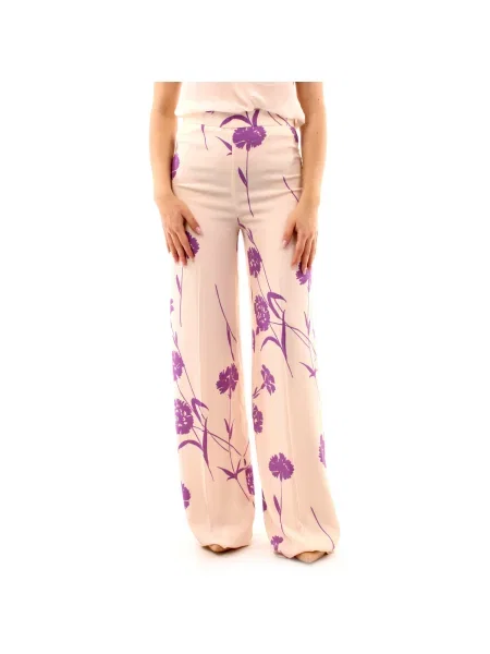 Kalhoty Twin Set bílé