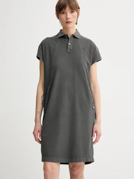 G-Star Raw sukienka mini prosta zielony