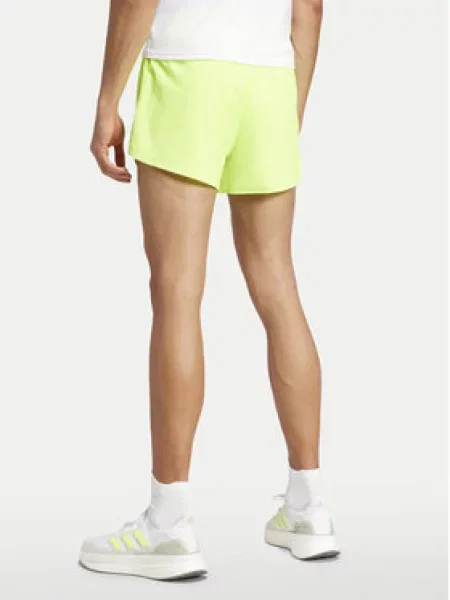 ADIDAS PERFORMANCE Športne hlače Adizero Essentials neonsko / črna zelena