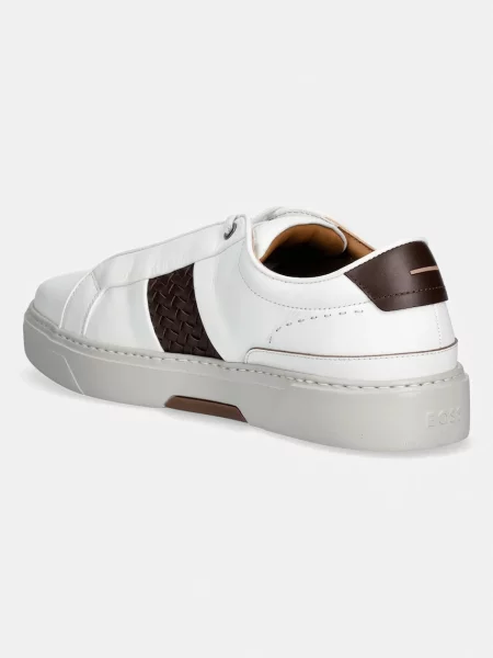 BOSS sneakers din piele Gary alb