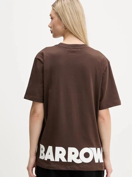 Футболка Barrow з принтом коричневий