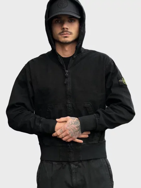 Куртка Stone Island с камнями черная