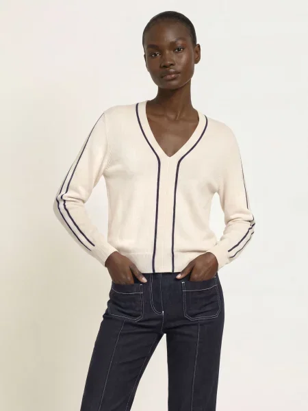 Reiss Sweter Mila beige beżowy