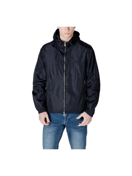 Armani Exchange Kurtki Mężczyzna Niebieski L Kurtka z logo Box granatowa