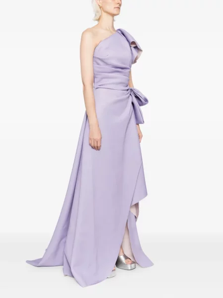 Rochie Saiid Kobeisy drapată de costum violet