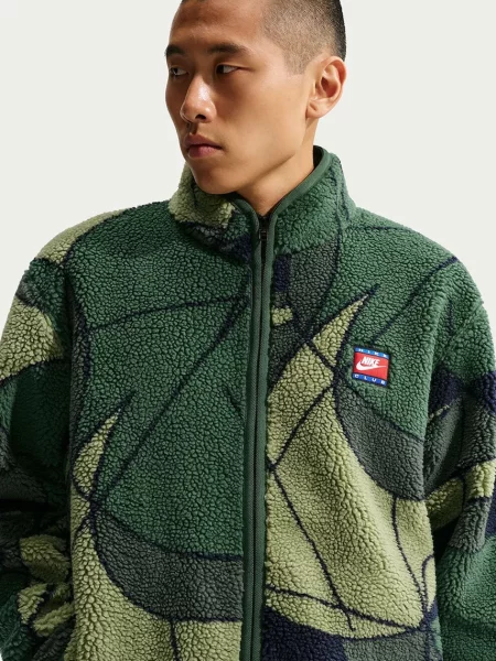 Nike Sportswear polár pulóver Club zöld