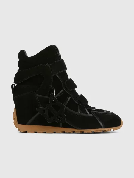 Naked Wolfe Element sneakers wedges pentru femei din piele întoarsă