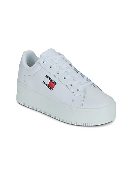 Tommy Jeans Nizke superge rdeča / črna bela