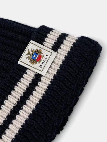 Bally czapka wełniana granatowy