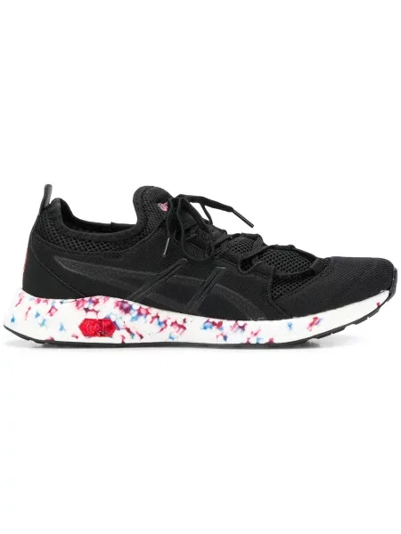Sneakerși Asics cu șireturi din dantelă negru