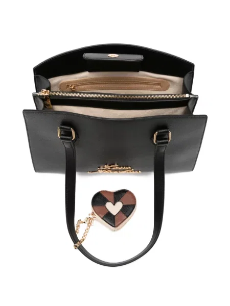 Висулка Love Moschino със сърца черно