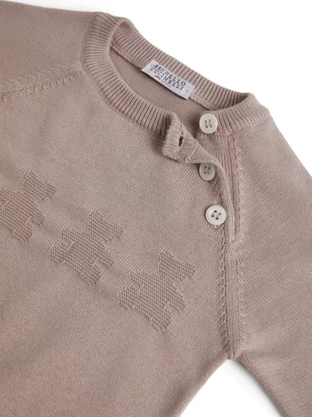 Sweter dziecięcy Brunello Cucinelli różowy