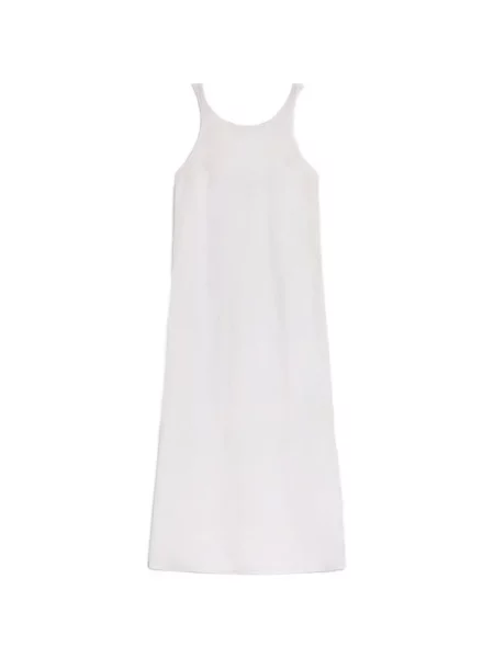 Rochie maxi Momoni cu bretele alb