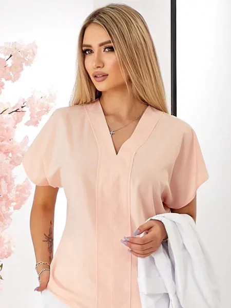 Блуза LadyLike пудра софтшел